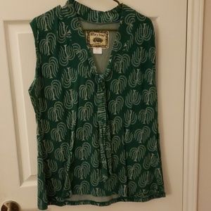 Tank top with willow print. Eddie's Heart